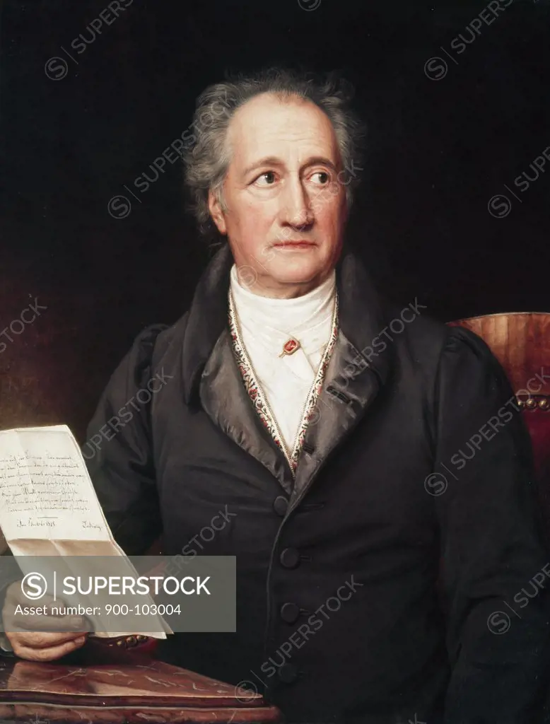 Portrait of Goethe Josef Karl Stieler (1781-1853 German) 