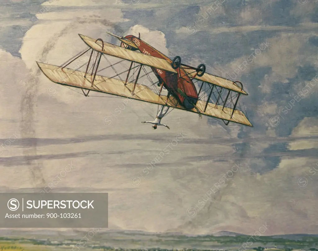 Looping Plane, Stunt Performed by Jersey Ringel by Charles Hubbell