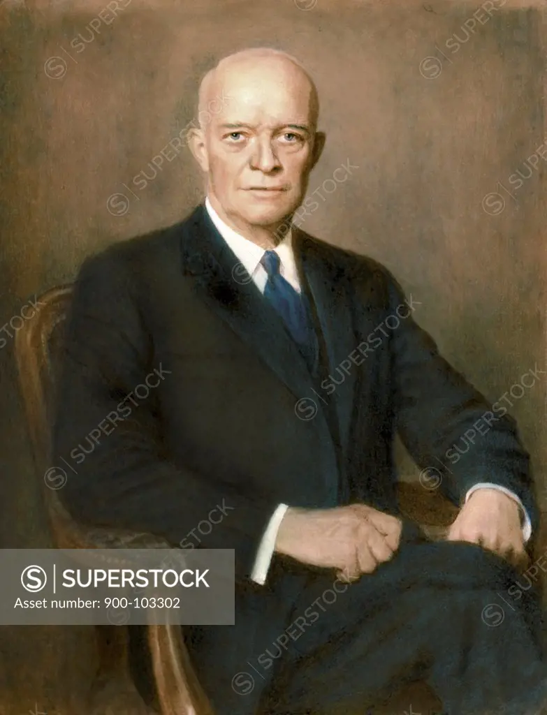 Dwight Eisenhower, (34th President of the United States) by Thomas E. Stephens, 1885-1966