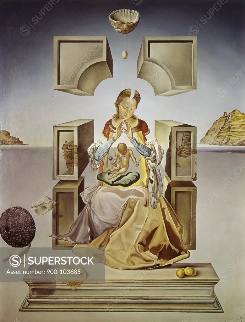 Madonna Of Port Lligat by Salvador Dali, oil on canvas, 1949, 1904-1989, USA, Wisconsin, Milwaukee, Marquette University