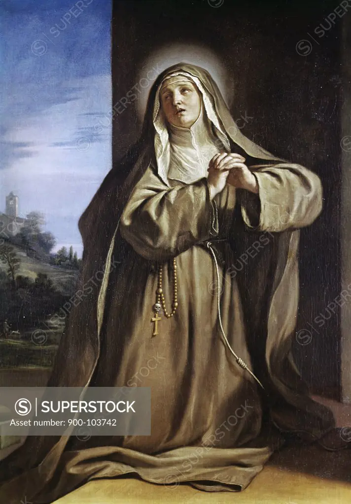 Saint Margarita da Cortona Giovanni Francesco B. Guercino (1591-1666 Italian)