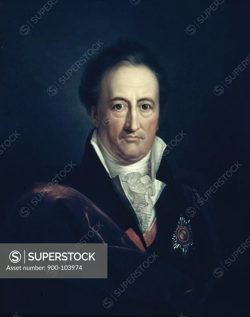 Portrait of Goethe,  by Gerhard von Kugelgen,  1772-1820