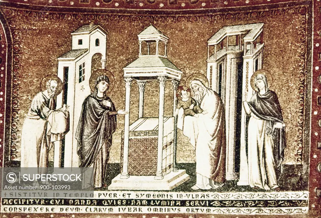 Presentation In The Temple  Cavallini, Pietro(ca.1250-1330 Italian) Mosaic