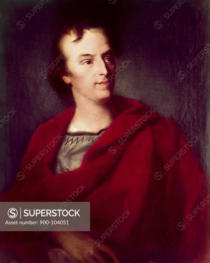 Portrait of Young Schiller Johann Heinrich Wilhelm Tischbein (1751-1829 German) 