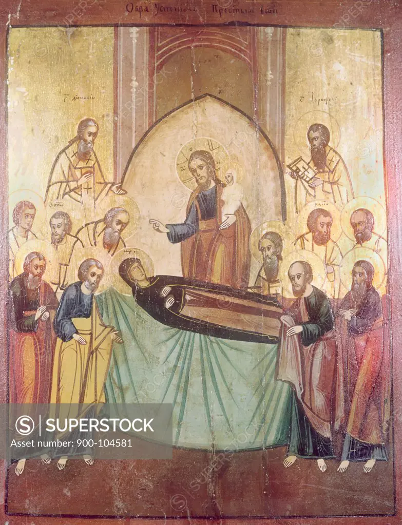The Dormition of the Virgin 17th C. Icons Wood