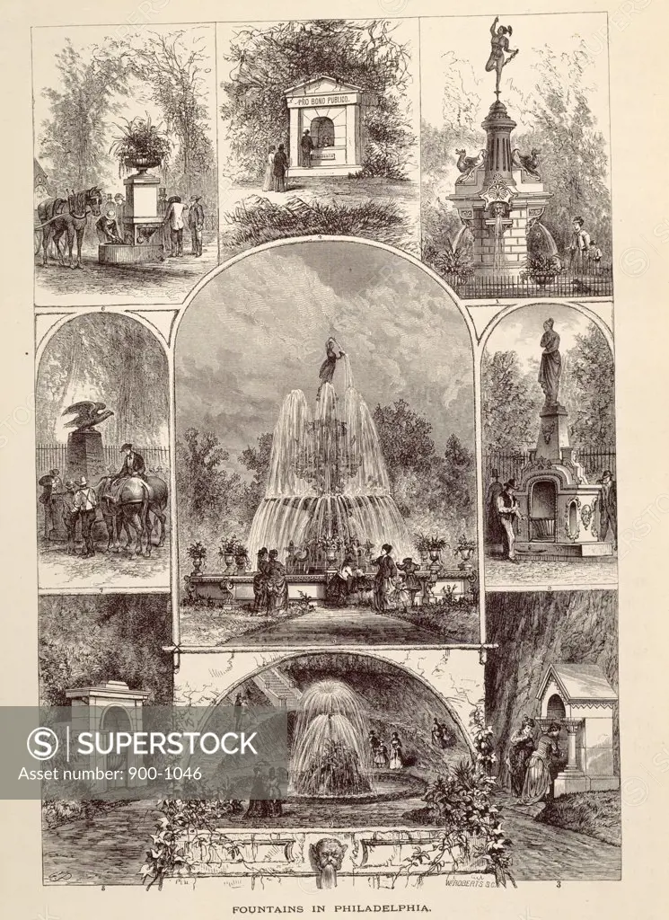 Fountains of Philadelphia by unknown artist