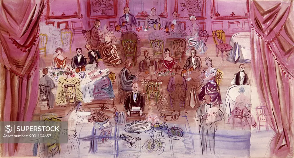 Restaurant Francais by Raoul Dufy, 1877-1953