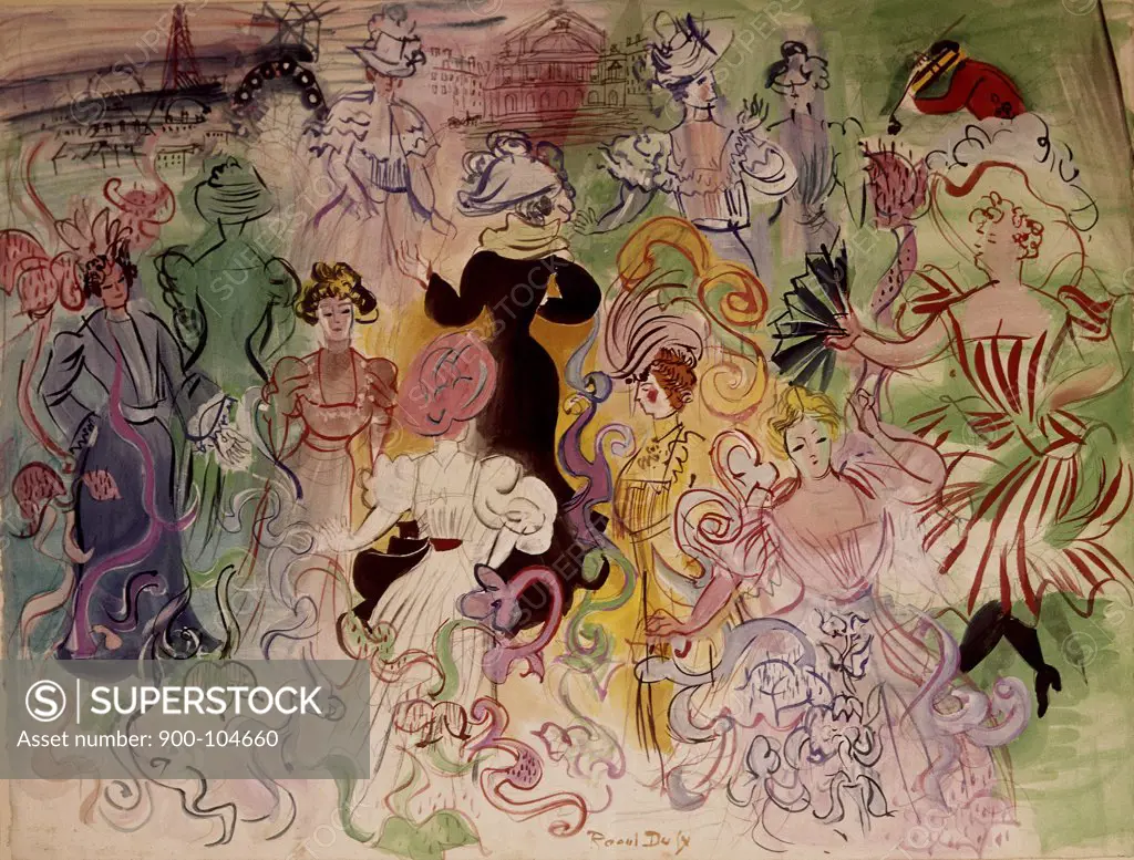 Paris In The Gay 90's by Raoul Dufy, 1877-1953