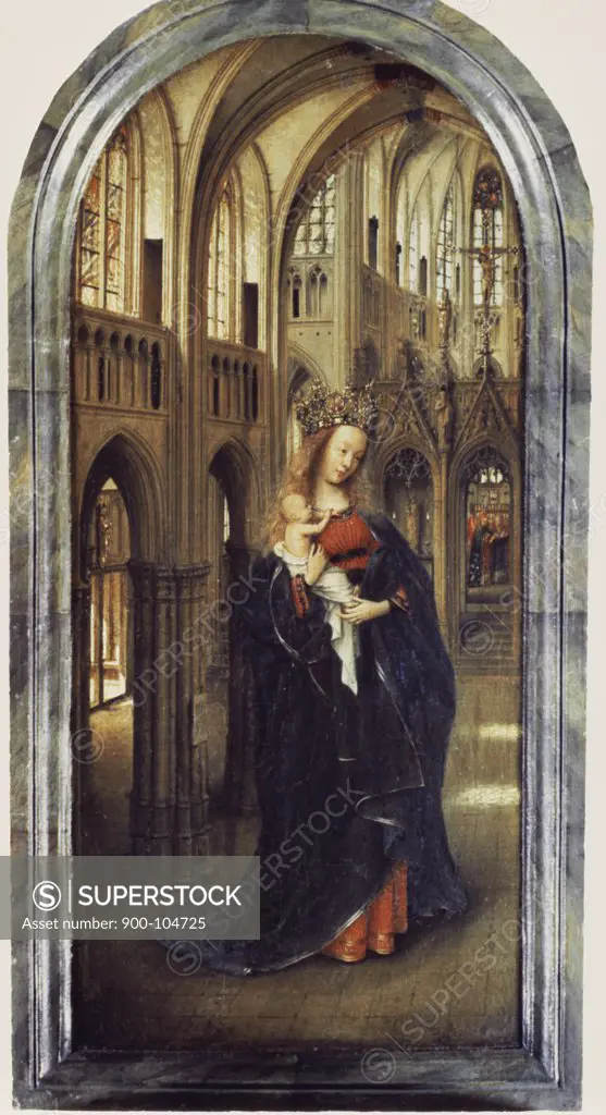 Madonna in the Church Jan van Eyck (ca. 1390-1441 Flemish) Staatliche Museen, Berlin, Germany