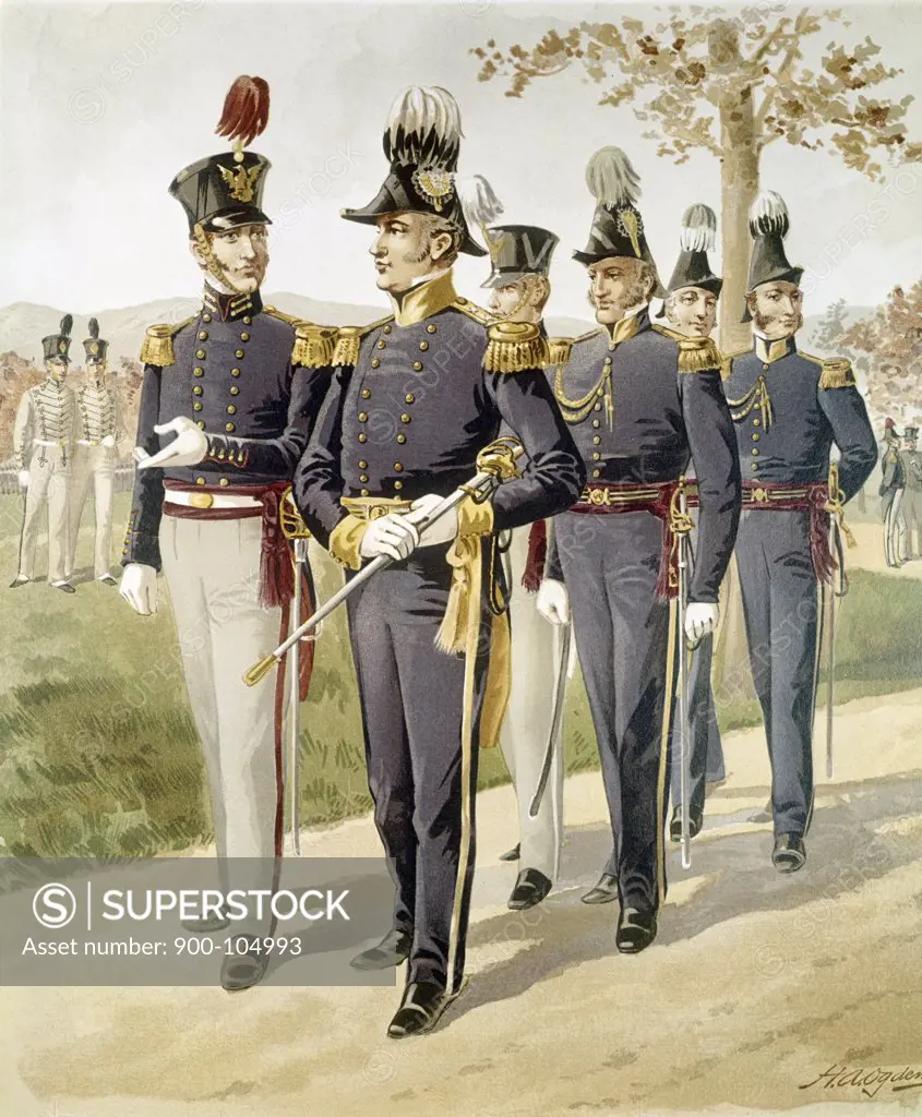 Major General. Staff-And Line Officers (1832-35), Ogden,  Henry Alexander (1856-1936/American)