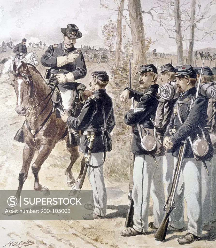 Campaign Uniforms: Field,  Line and Non-Com. Officers by Henry Alexander Ogden,  (1856-1936)