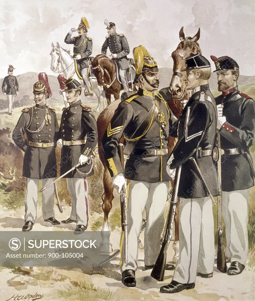 Officers & Enlisted Men: Cavalry and Artillery by Henry Alexander Ogden,  (1856-1936)