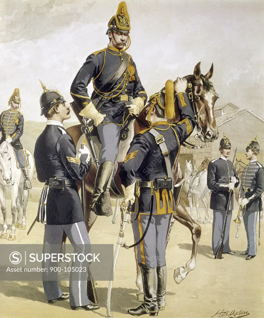 Enlisted Men: Cavalry & Infantry by Henry Alexander Ogden,  1888,  (1856-1936)