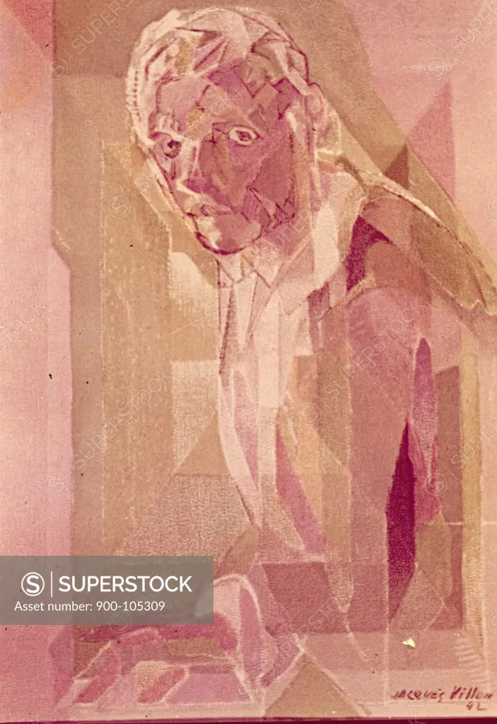 Self-Portrait,  by Jacques Villon,  1875-1963