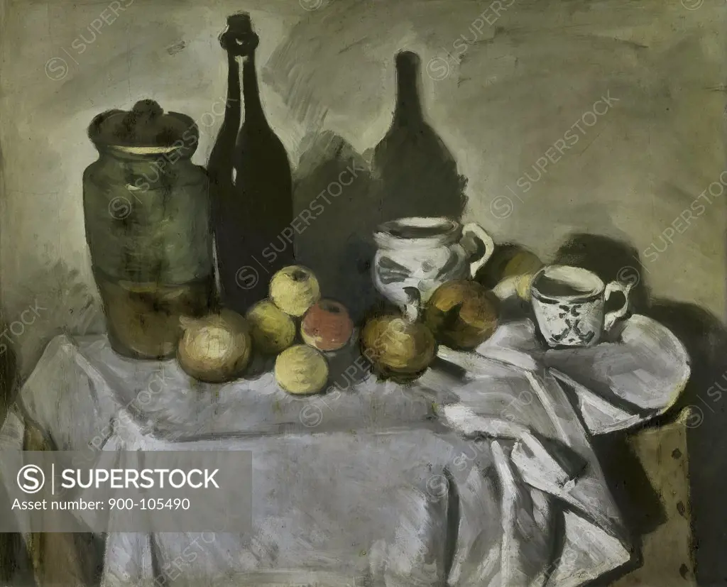 Still Life with Table Utensils Paul Cezanne (1839-1906/French)