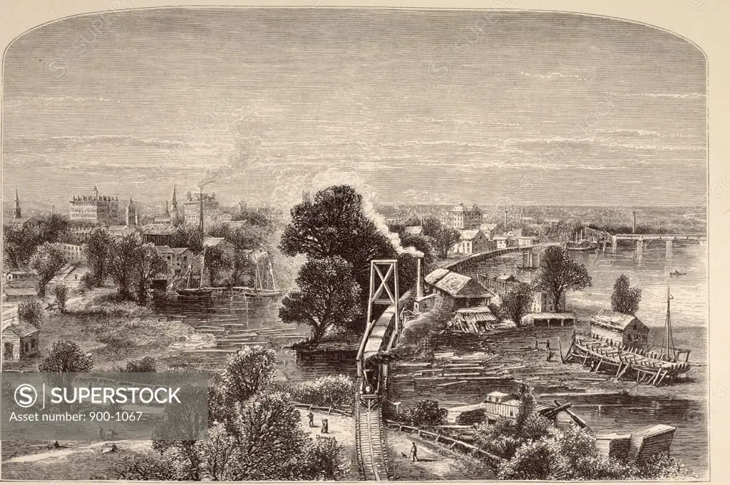 Hartford from Colt's Factory by unknown artist