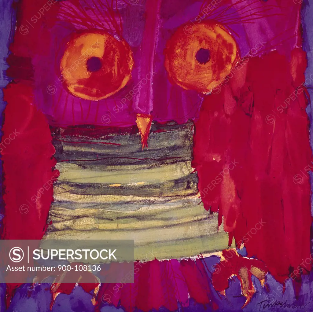 Owl by Tinkleman,  painting