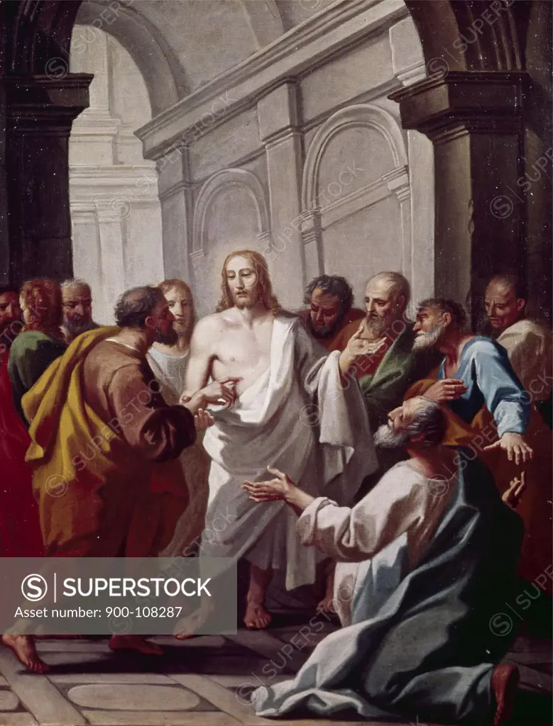 Unbelieving Thomas by Hendrick Krock, (1677-1736)