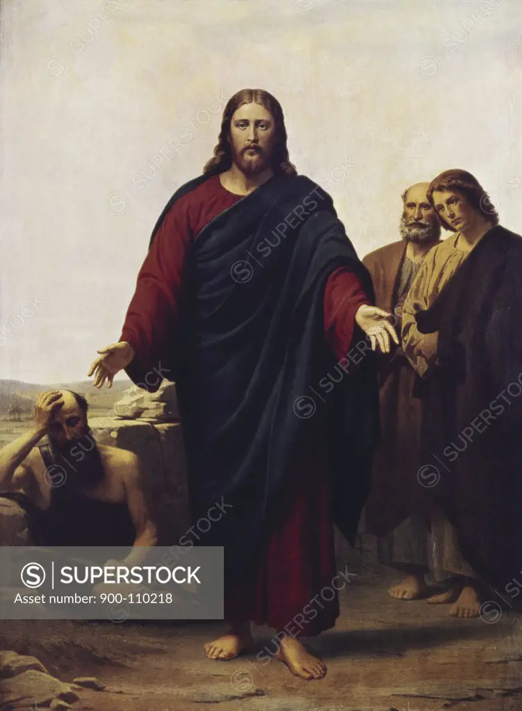 Christ with his Disciples Joergen Pederson Roed (1808-1888/Danish) 