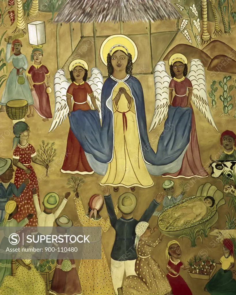 Nativity by Rigaud Benoit, 1950, 1911-1986, Haiti, Port-Au-Prince, Cathedral of St. Trinite
