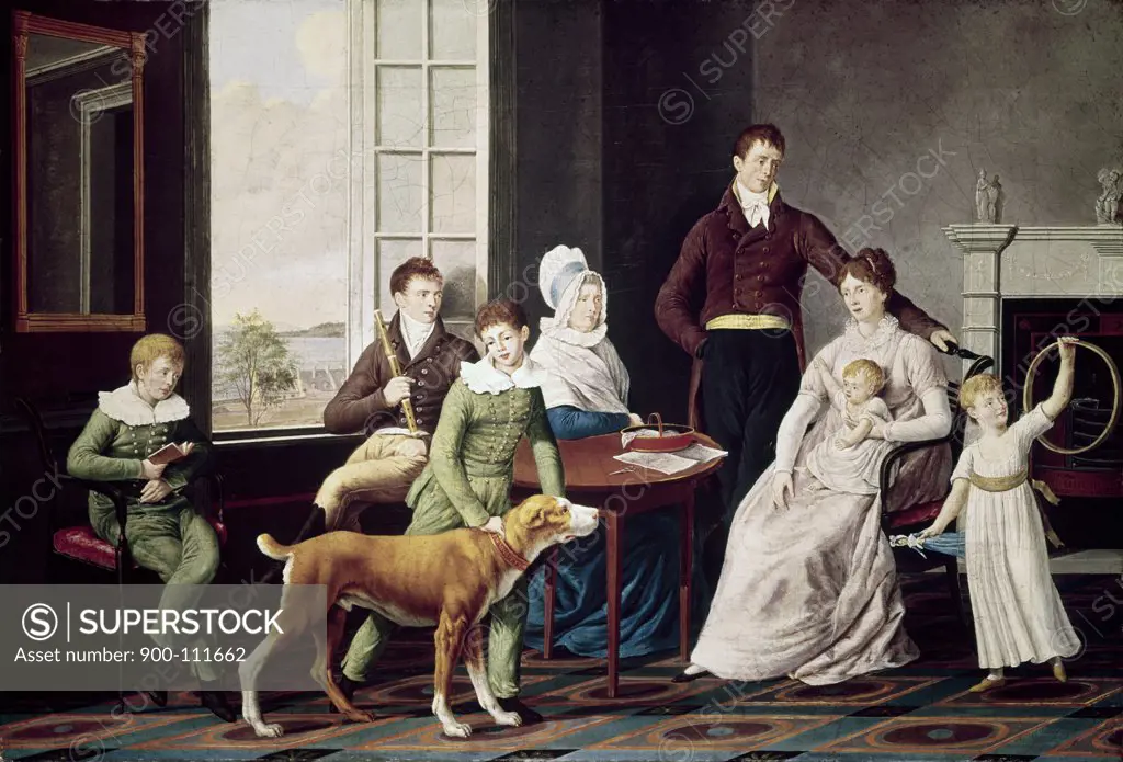 The Woolsey Family William Von Moll Berczy (1748-1813 Canadian) 