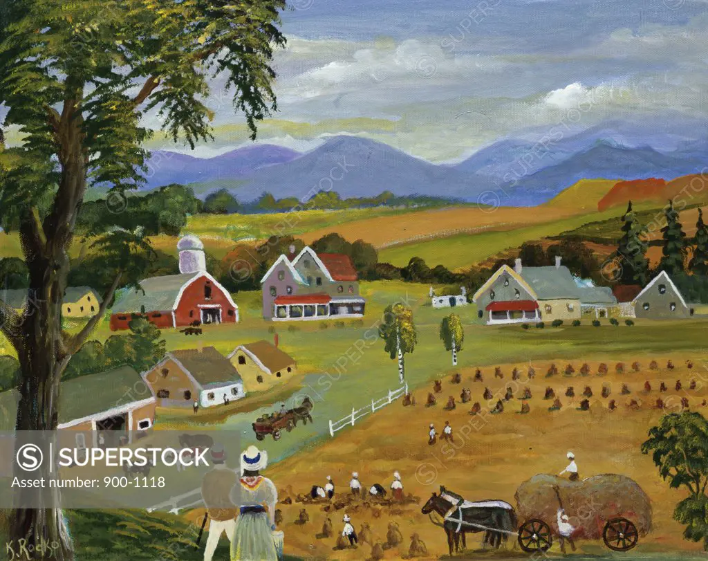 Harvest Time 1994 Konstantin Rodko (1908-1995 Russian) Oil on canvas