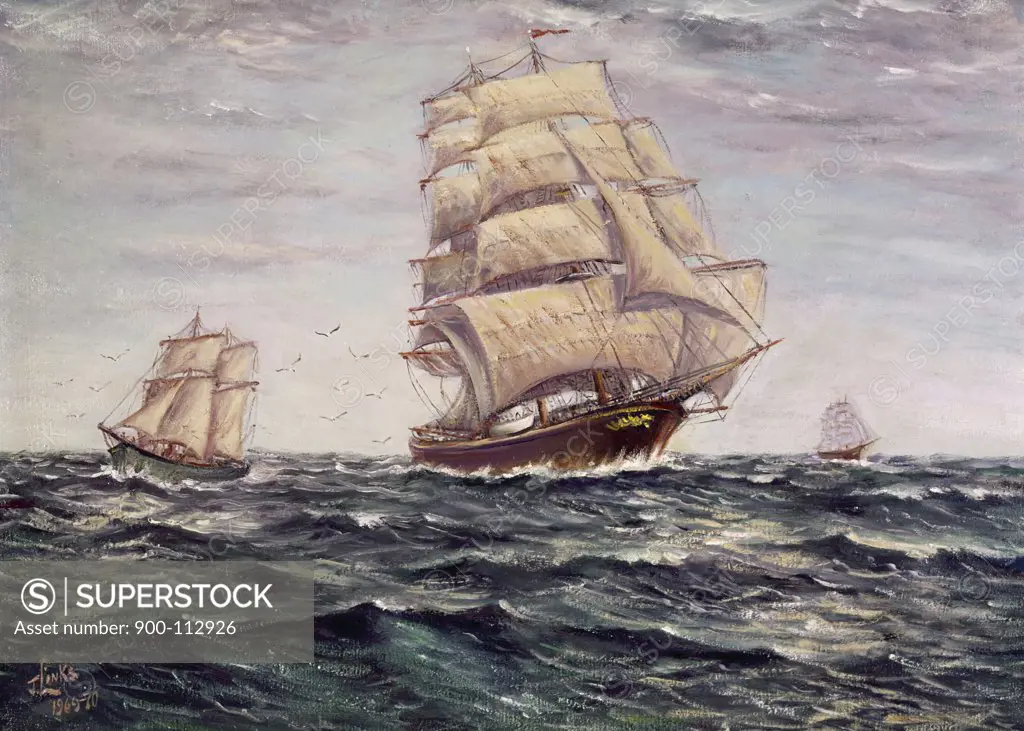 Sailing Ship-19th Century by Joseph Links, 20th Century