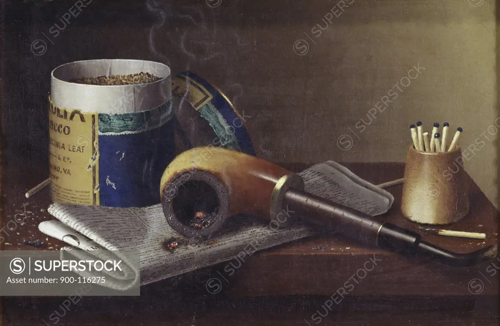 Smoking Scene William Michael Harnett (1848-1892 American)