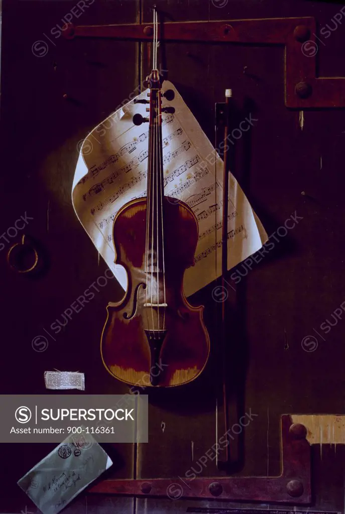 The Old Violin William Michael Harnett (1848-1892 American)