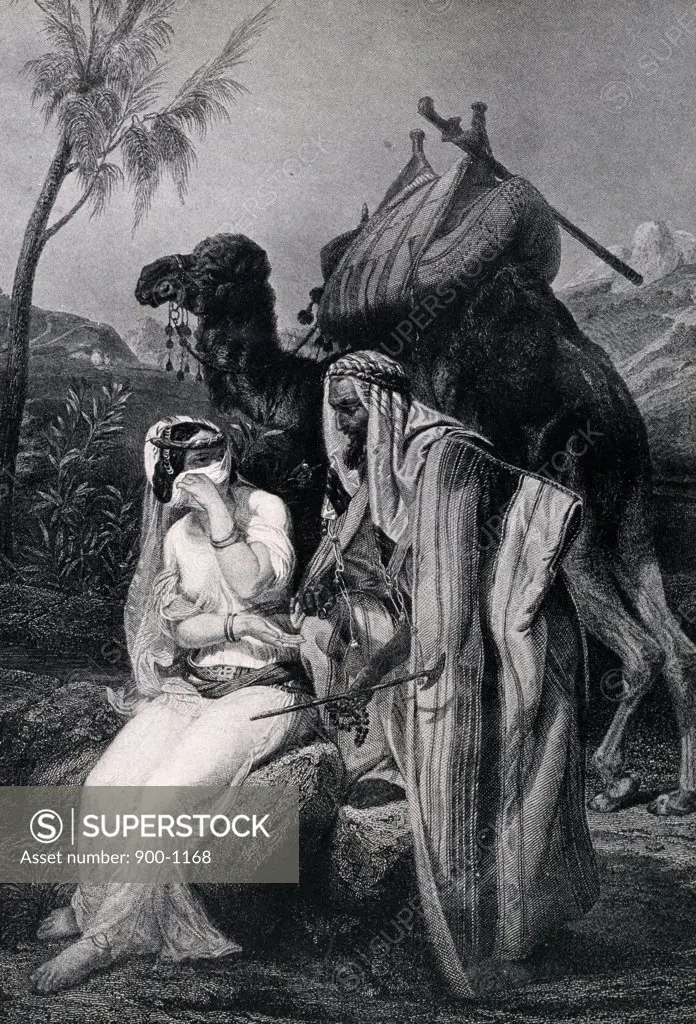 Judah and Tamar by Emile Jean Horace Vernet, (1789-1863)