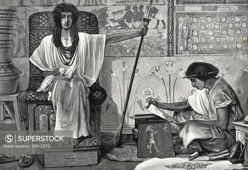 Joseph Reorganizes Egypt by Lawrence Alma-Tadema, (1836-1912)