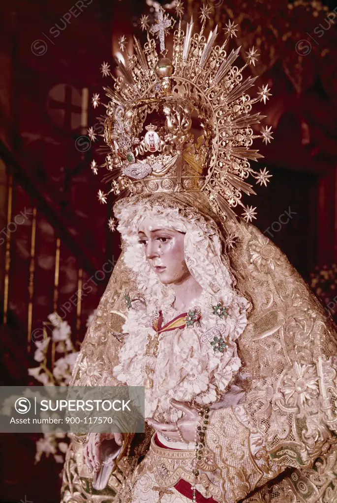 Madonna de la Macarena, artist unknown, sculpture, Spain, Seville