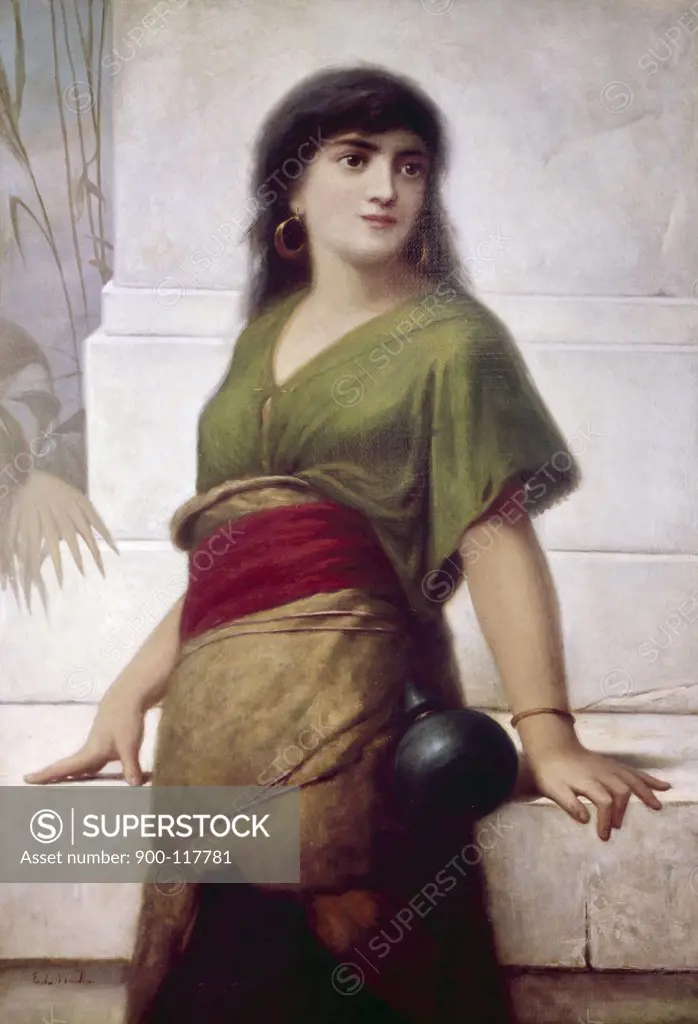 Algerian Girl by Edwin Lord Weeks, (1849-1903)