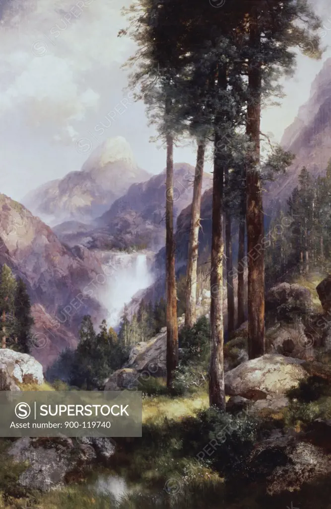 Vernon Falls, Yosemite Valley Thomas Moran (1837-1926 American) 
