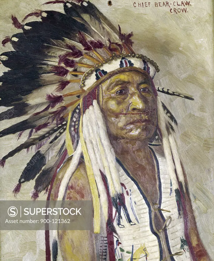 Chief Bear Claw by Elbridge Ayer Burbank, 1858-1949