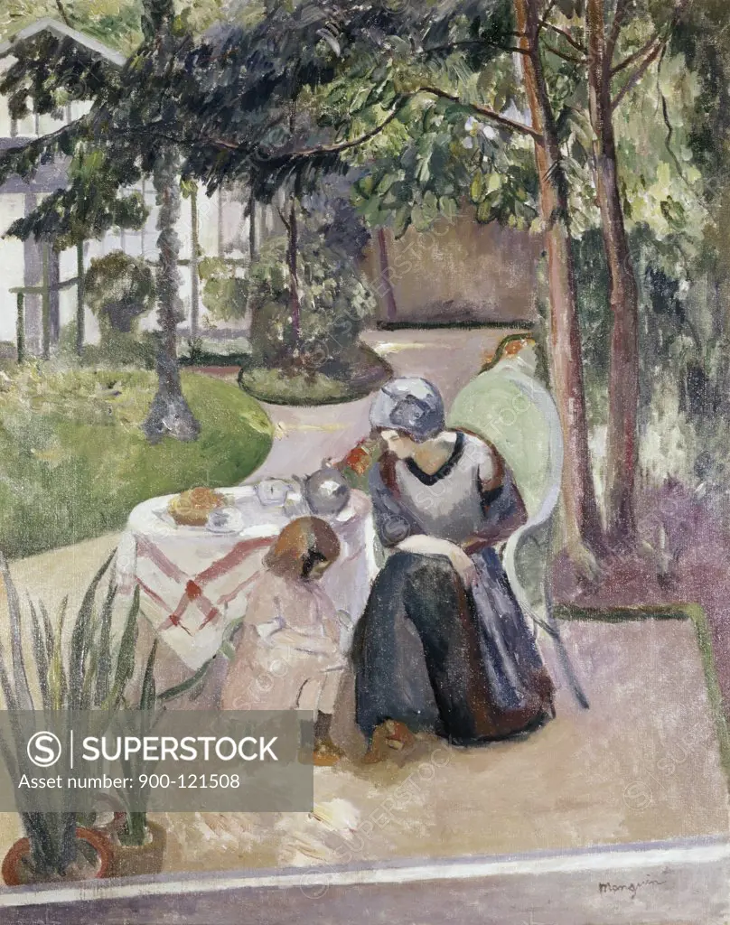 Scene In Garden by Henri Charles Manguin, 1874-1949
