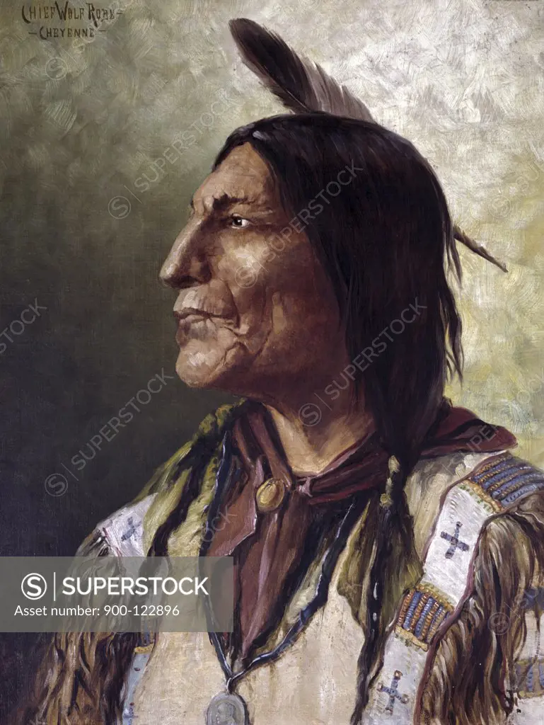 Chief Wolf Robe,  Cheyenne tribe,  19th century