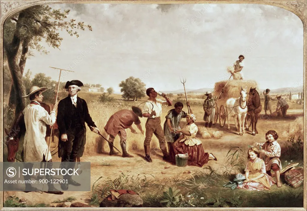 Washington as a Farmer at Mount  Vernon Junius Brutus Stearns (1810-1885 American)