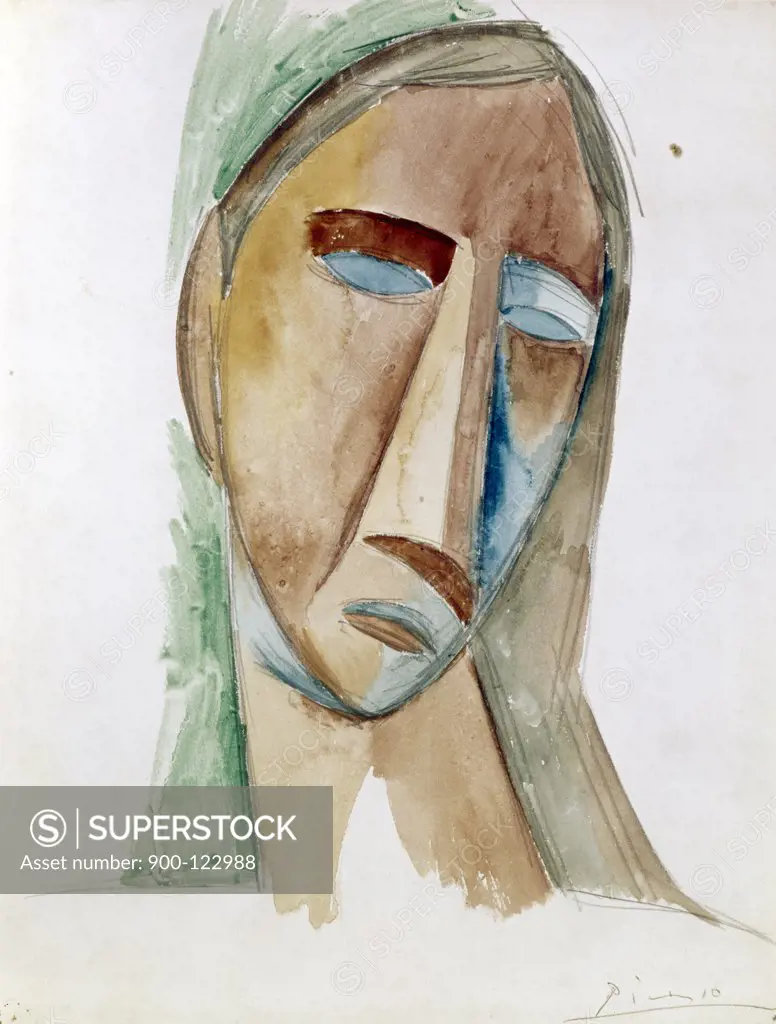Woman's Head by Pablo Picasso, 1881-1973
