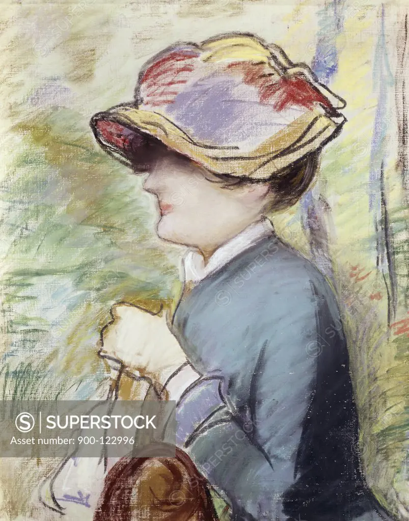 Young Woman in a Broad Hat  Edouard Manet (1832-1883 /French) 