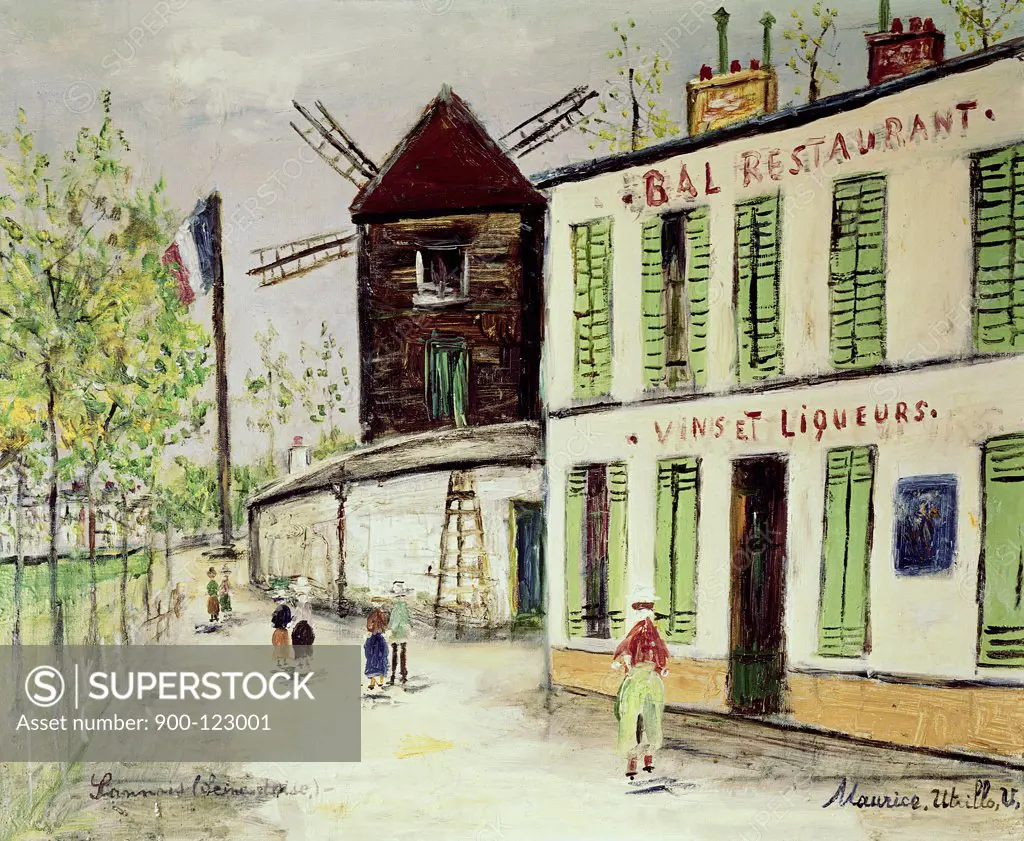 Street In Sannois by Maurice Utrillo, 1883-1955