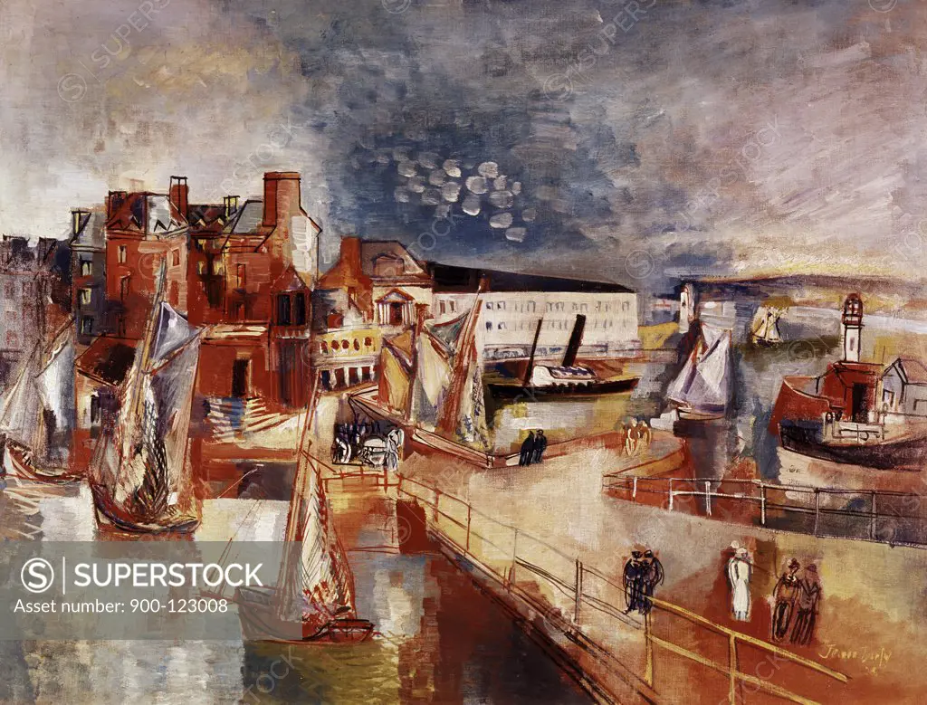 Port Scene by Raoul Dufy, 1877-1953
