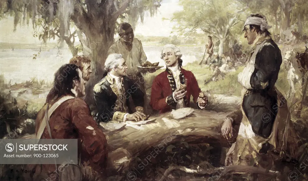 General Francis Marion's Lunch Party by Frederick Coffay Yohn,  (1875-1933)