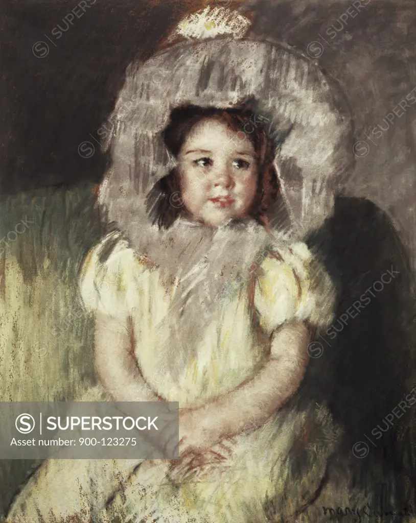 Margot in White 1902 Mary Cassatt (1845-1926/American) Pastel on Paper