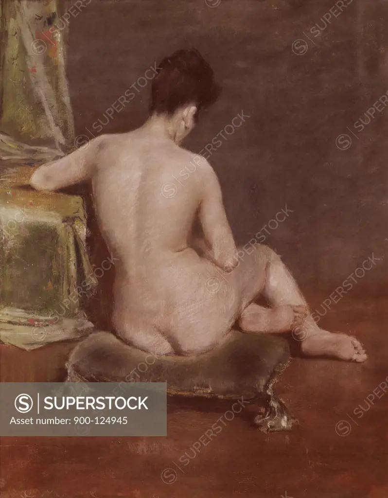 Seated Nude William Merritt Chase (1849-1916 American)