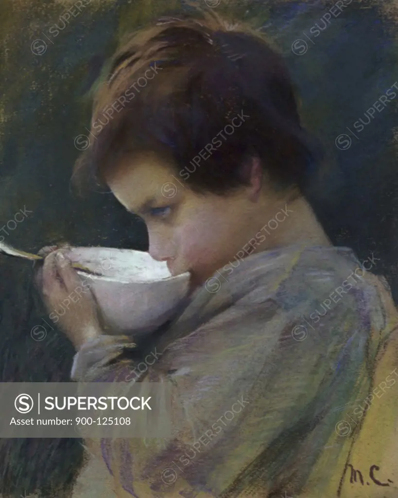 Child Drinking Mary Cassatt (1844-1926/American)
