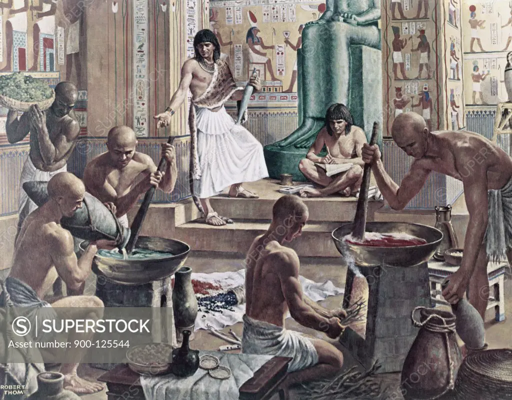 Egyptian Temple Drug Room by Robert Thom