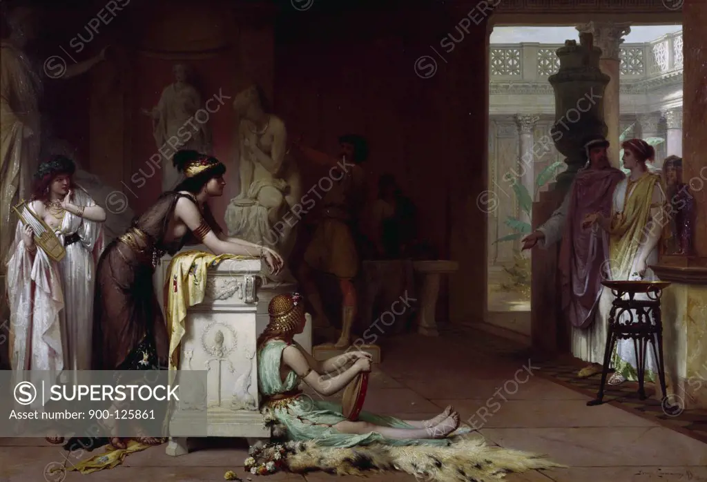 Phidias in his Studio, by Pierre Olivier Joseph Coomans 1816-1889, Pre-Raphaelite