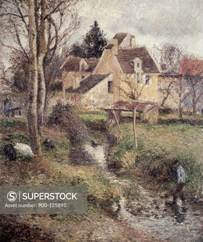 Stream at Osny Camille Pissarro (1830-1903/French) 