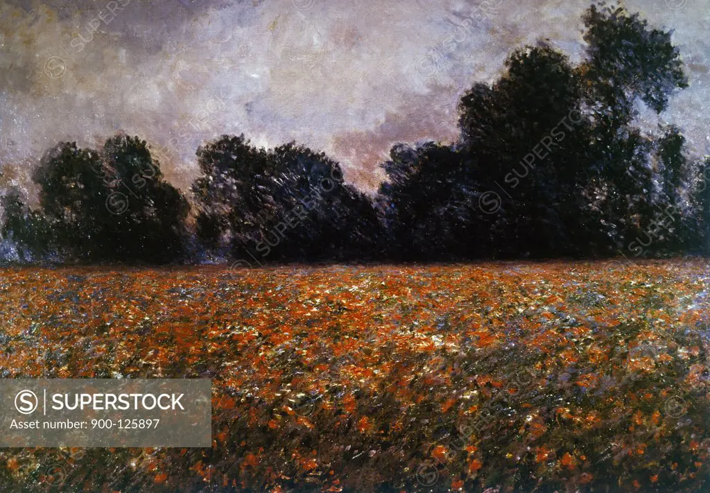 Field of Wild Poppies Claude Monet (1840-1926 French)  
